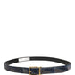 Dolce & Gabbana Men Multicolor Leather Metal Buckle Belt