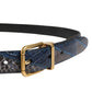 Dolce & Gabbana Men Multicolor Leather Metal Buckle Belt