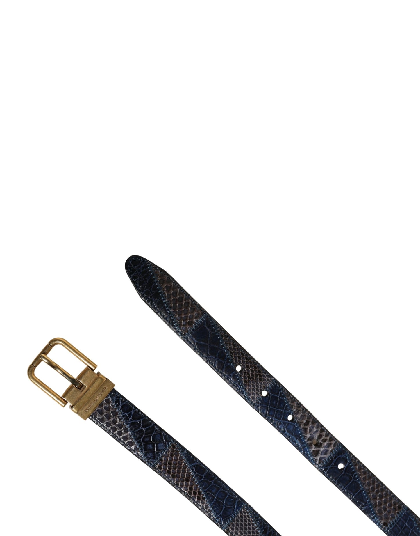 Dolce & Gabbana Men Multicolor Leather Metal Buckle Belt