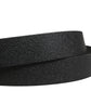 Dolce & Gabbana Men Black Calf Leather Metal Buckle Belt