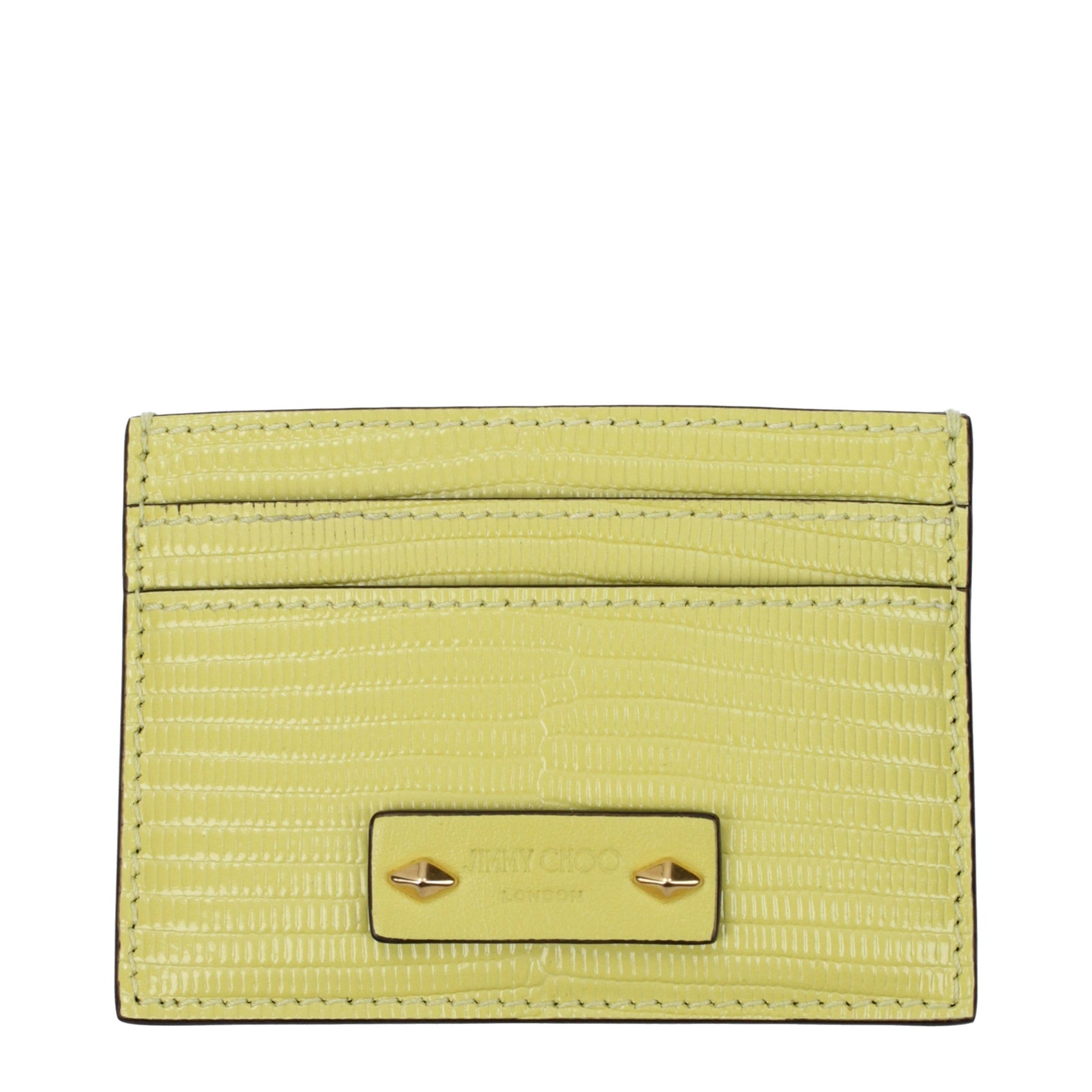 Jimmy Choo Yellow Leather Cardholder