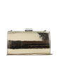 Jimmy Choo Gold Leather Clutch Bag