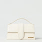 Jacquemus Ivory Cocco Le Grand Bambino Handbag