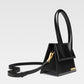 Jacquemus Black  leather Le Chiquito moyen bag