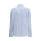 Max Mara Blue Cotton Pattern Shirt