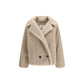 Max Mara Beige Alpaca Vicugna Pacos Coat