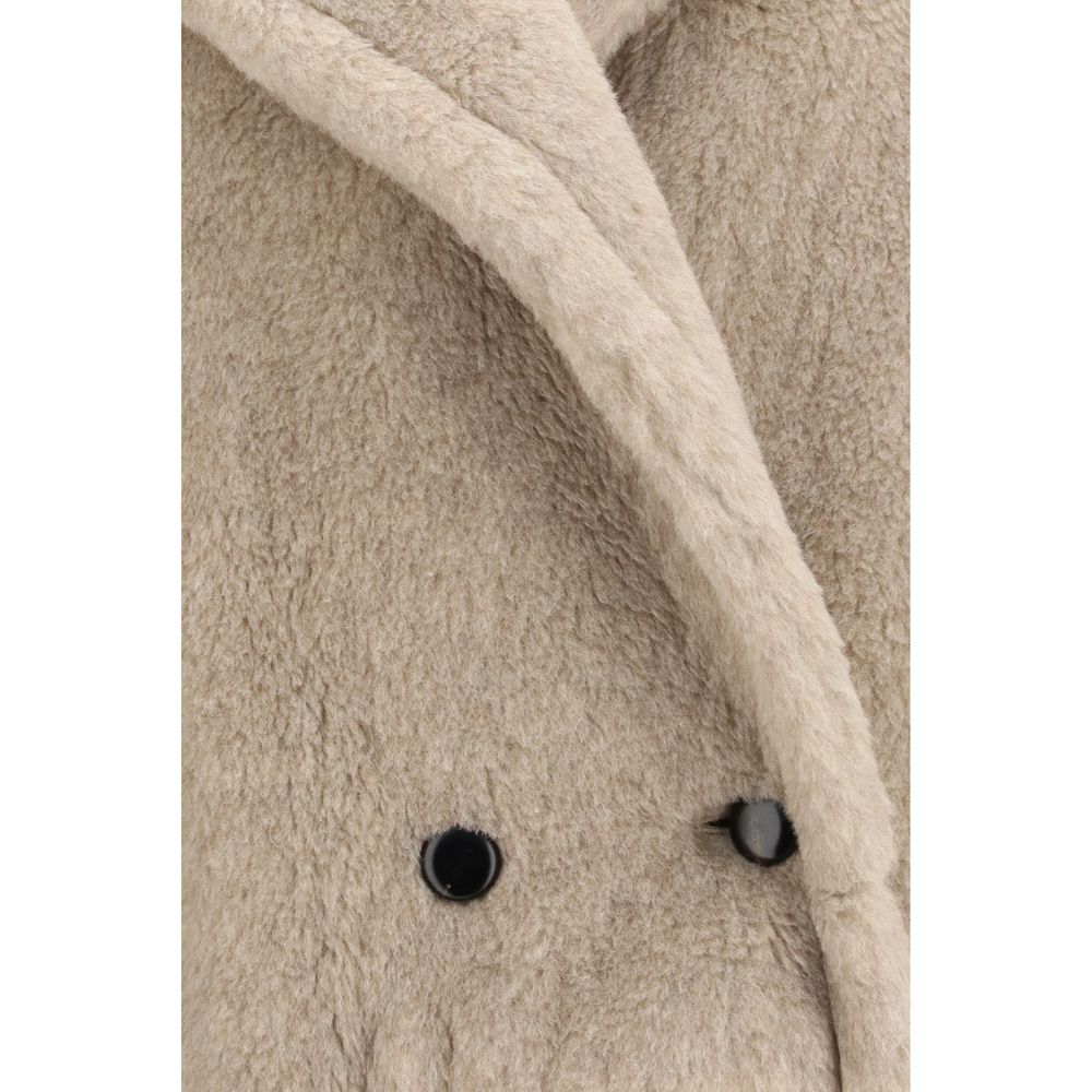 Max Mara Beige Alpaca Vicugna Pacos Coat