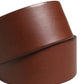Dolce & Gabbana Brown Leather Wide Waist Metal Round Belt