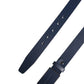 Dolce & Gabbana Men Blue Calf Leather Logo Metal Buckle Belt