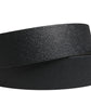 Dolce & Gabbana Men Black Classic Leather Metal Buckle Belt