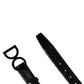 Dolce & Gabbana Men Black Exotic Leather Logo Buckle Belt