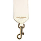 Dolce & Gabbana White Blue Floral Leather Stud Accessory Shoulder Strap