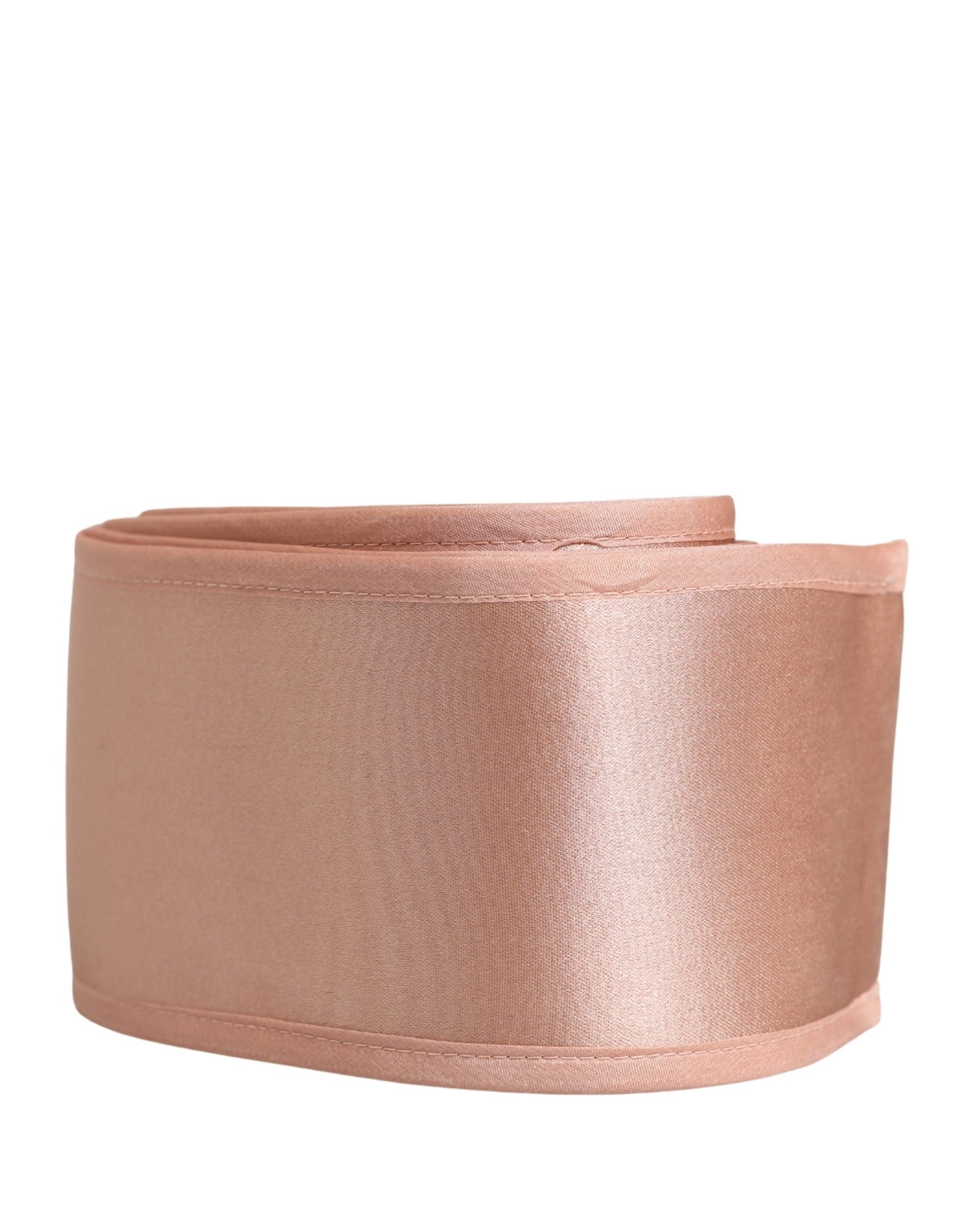 Dolce & Gabbana Light Pink Silk Satin Waist Women Cintura Belt