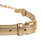 Dolce & Gabbana Gold Brass Chain Coin Embellished Metal Buckle Belt