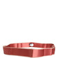 Dolce & Gabbana Pink Silk Satin Waist Women Cintura Belt