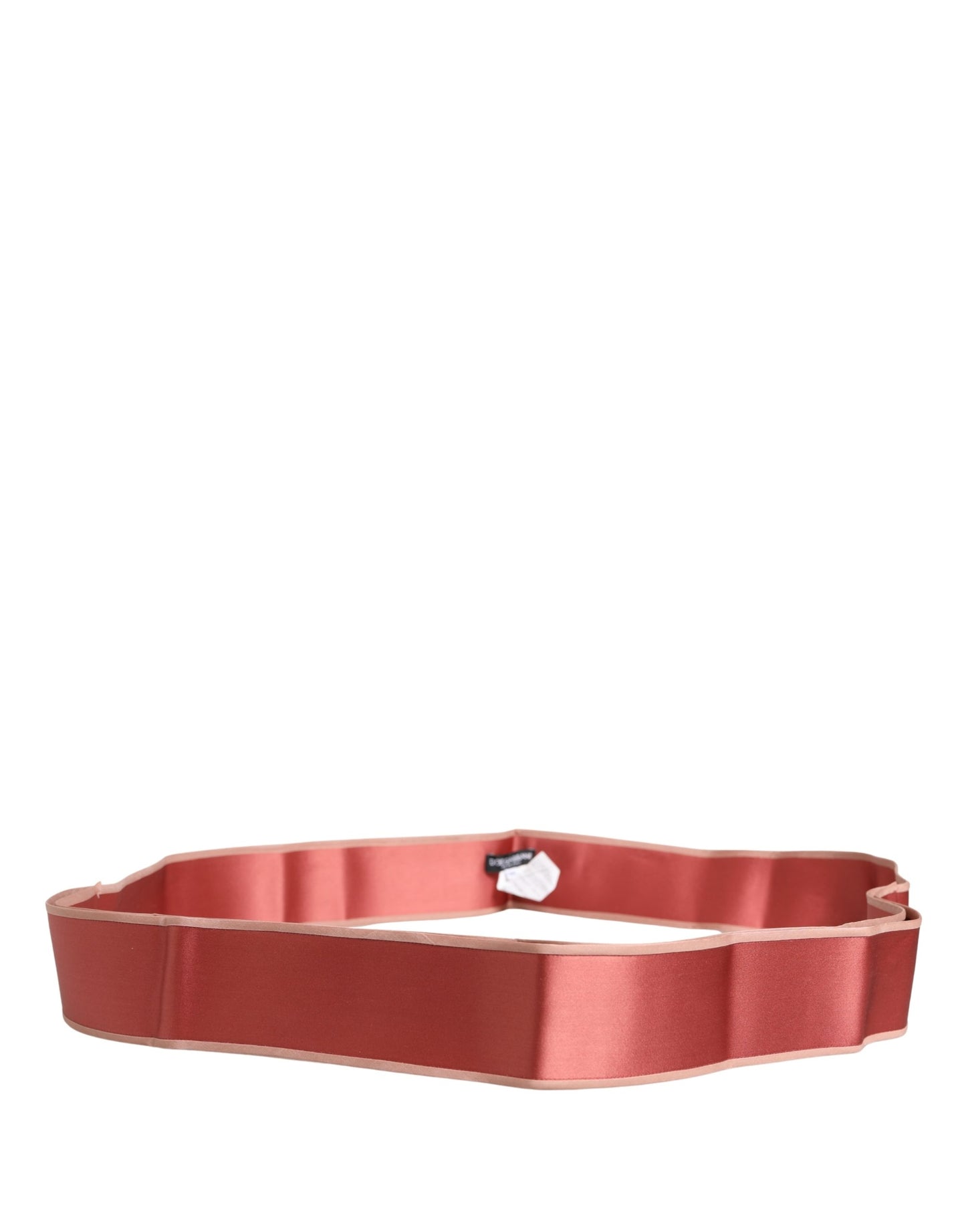 Dolce & Gabbana Pink Silk Satin Waist Women Cintura Belt
