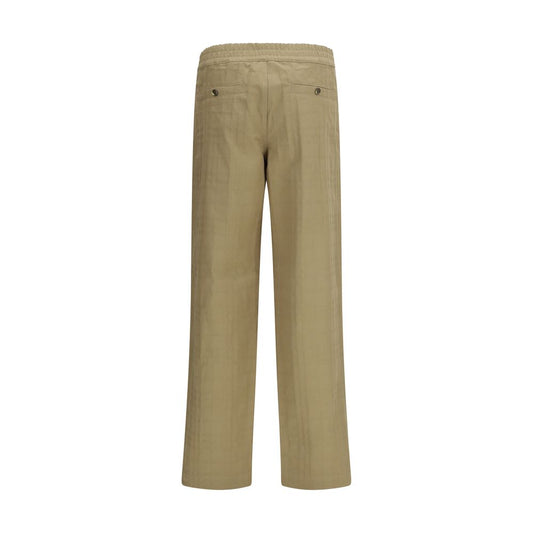 Burberry Beige Cotton Casual Pants