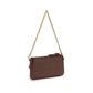 PINKO Brown Calf Leather Bos Taurus Shoulder Bag