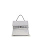 Moschino White Calf Leather Bos Taurus Handbag