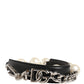Dolce & Gabbana Black Leather Silver Chain Bag Accessory Shoulder Strap