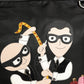 Dolce & Gabbana Black Leather #DGFamily Patch Shopping Tote Borse Bag