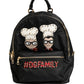 Dolce & Gabbana VULCANO Black Nylon #DGFAMILY Embellished Backpack Bag