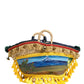 Dolce & Gabbana Multicolor Woven Straw Basket Embellished Sicily Bag