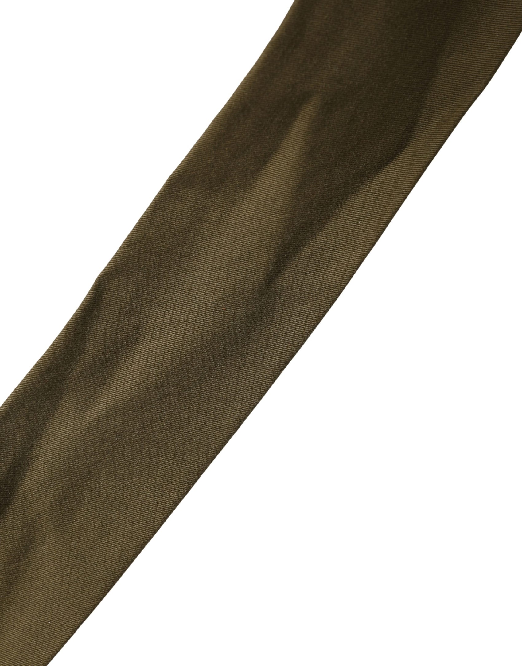 Ermanno Scervino Army Green Cotton Round Buckle Waist Belt