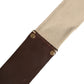 Ermanno Scervino Beige Brown Leather Canvas Metal Buckle Belt