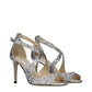 Jimmy Choo Gray Plastic Strap-On Sandals