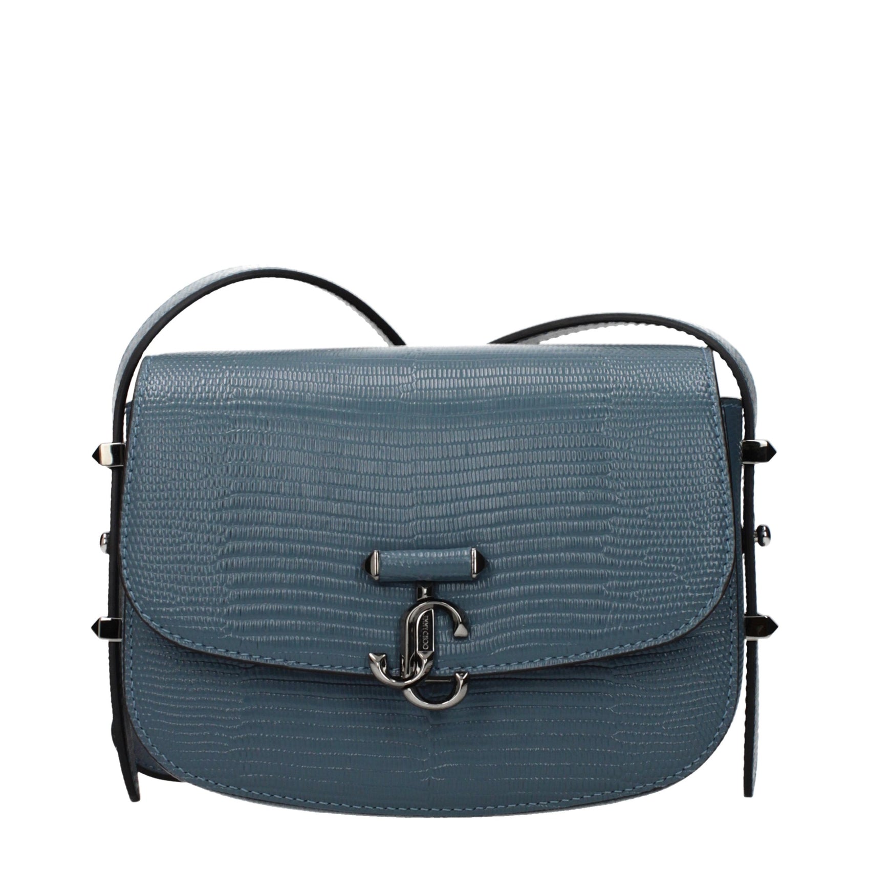 Jimmy Choo Blue Leather Shoulder Bag