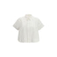 Sacai White Cotton Shortsleeve Shirt