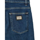 Dolce & Gabbana Blue Cotton Skinny Jeans