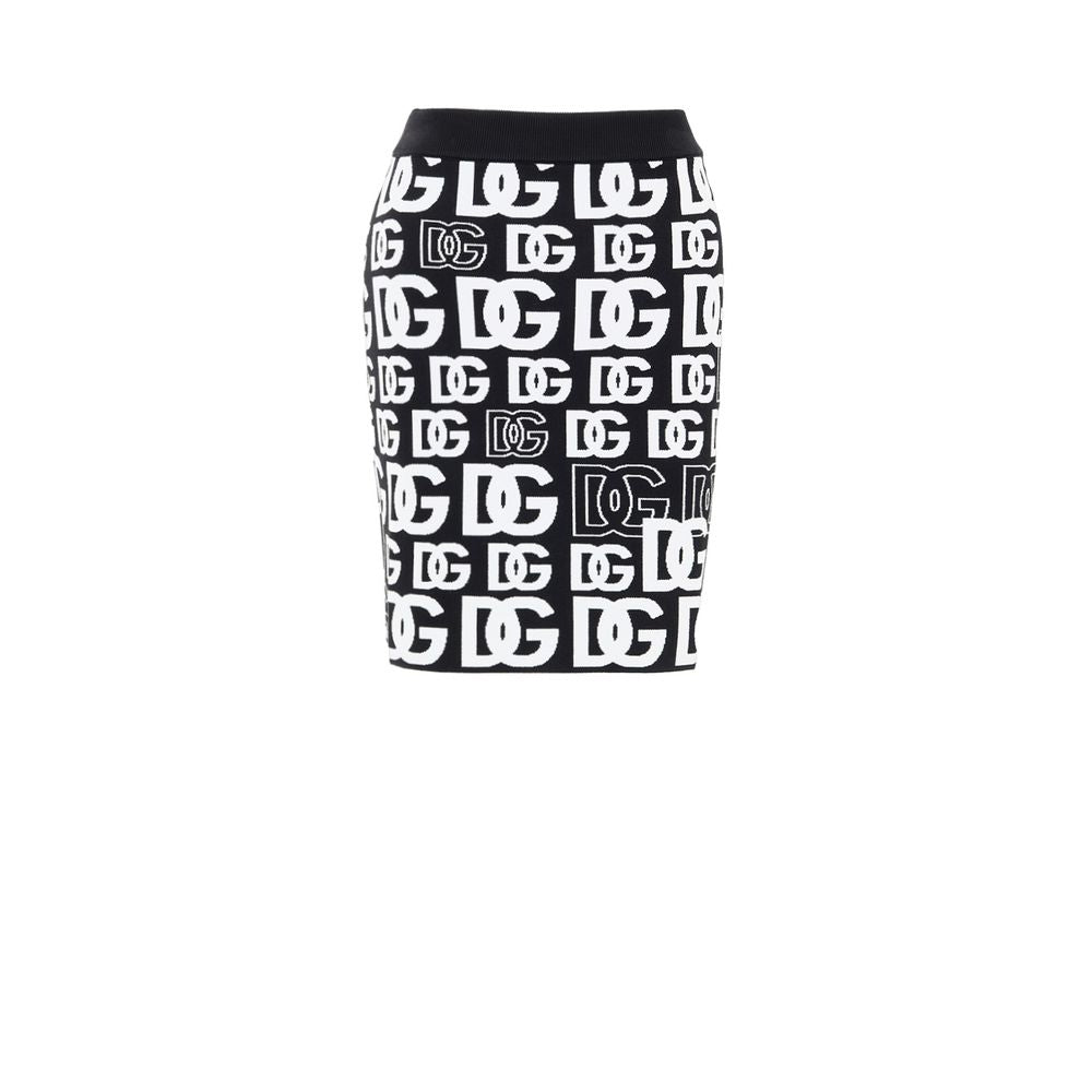 Dolce & Gabbana Black Cotton Mini Skirt