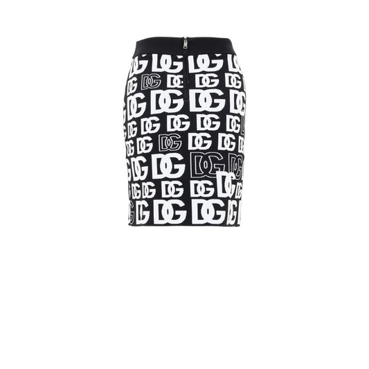Dolce & Gabbana Black Cotton Mini Skirt