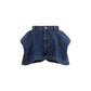 Sacai Blue Cotton Bermuda Shorts