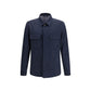 Etro Blue Wool Oves Aries Jacket