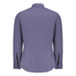 Hugo Boss Blue Cotton Men Shirt