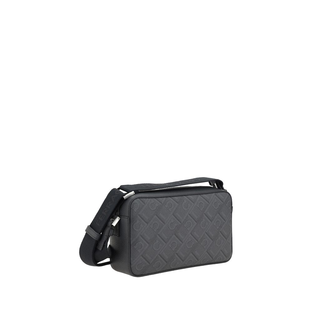 Ferragamo Black Polyethylene Shoulder Bag