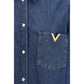 Valentino Blue Denim Shirt