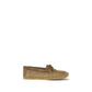 Le Monde Béryl Beige Calf Leather Bos Taurus Slip-On Loafers