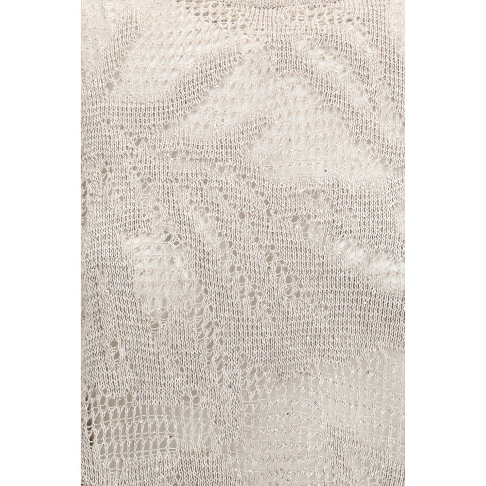 Brunello Cucinelli Beige Linen T-Shirt