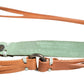 Scervino Street Brown Leather Silver Tone Buckle Waist Belt