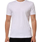 Dolce & Gabbana White Cotton Crew Neck Short Sleeves T-shirt
