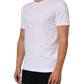 Dolce & Gabbana White Cotton Crew Neck Short Sleeves T-shirt