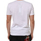 Dolce & Gabbana White Cotton Crew Neck Short Sleeves T-shirt