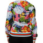 Dolce & Gabbana Multicolor Floral Print Zip Cardigan Jacket