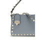 Valentino Garavani Blue Calf Leather Bos Taurus Shoulder Bag