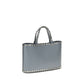 Valentino Garavani Blue Calf Leather Bos Taurus Shoulder Bag