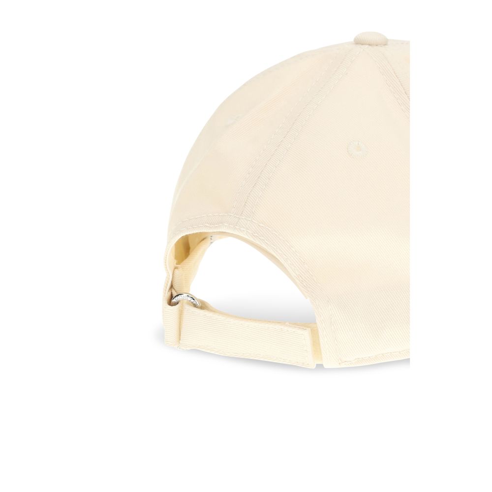 Moncler Beige Cotton Cap (Baseball Hat)
